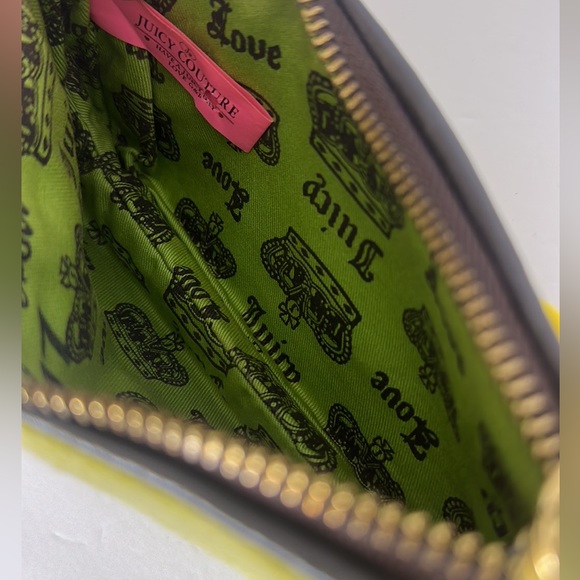 Vintage Juicy Couture wristlet w/large Juicy Charms Authentic & rare 💗💛❤️ - Picture 10 of 12